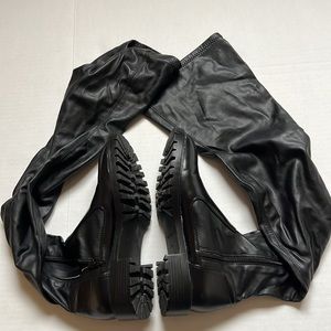 Zara flat over the knee boots 8
